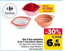 Carrefour Carrefour home - set 3 bol apilables 4 en 1 oferta