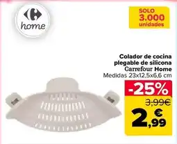 Carrefour Carrefour home - colador de cocina plegable de silicona oferta