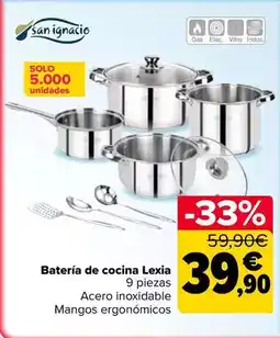 Carrefour San ignacio - bateria de cocina lexia oferta