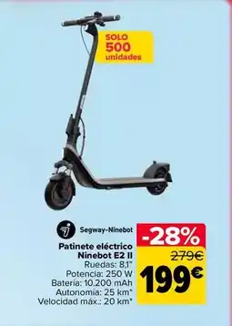 Carrefour Segway ninebot - patinete eléctrico ninebot e2 li oferta
