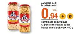 BonpreuEsclat Luengo - cigrons o mongetes cuites baixes en sal oferta