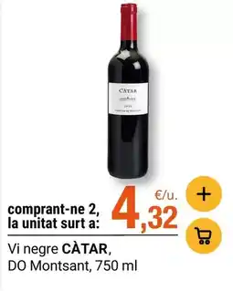 BonpreuEsclat Catar - vi negre do montsant oferta
