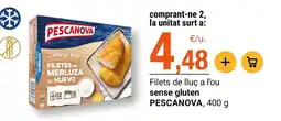 BonpreuEsclat Pescanova - filets de lluc a l'ou sense gluten oferta