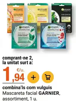 BonpreuEsclat Garnier - mascareta facial oferta