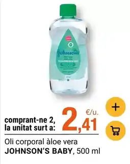 BonpreuEsclat Johnson's - oli corporal aloe vera oferta