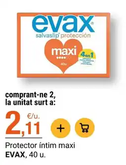 BonpreuEsclat Evax - protector íntim maxi oferta