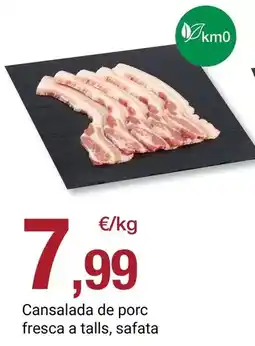 BonpreuEsclat Cansalada de porc fresca a talls, safata oferta