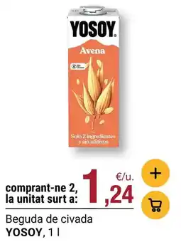 BonpreuEsclat Yosoy - beguda de civada oferta