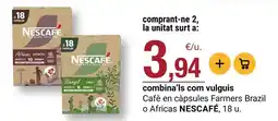 BonpreuEsclat Nescafé - cafè en càpsules farmers brazil o africas oferta
