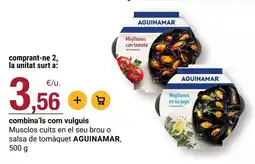 BonpreuEsclat Aguinamar - musclos cuits en el seu brou o salsa de tomaquet oferta