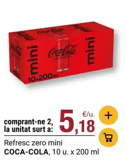 BonpreuEsclat Coca-cola - refresc zero mini oferta