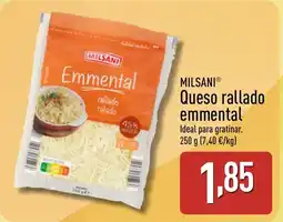 ALDI MILSANI Queso rallado emmental oferta