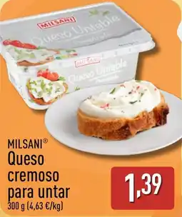 ALDI MILSANI Queso cremoso para untar oferta