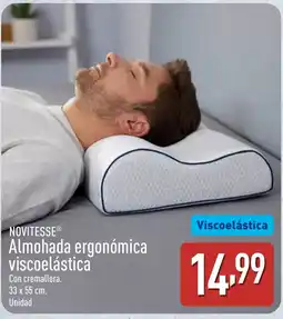 ALDI NOVITESSE Almohada ergonómica viscoelástica oferta