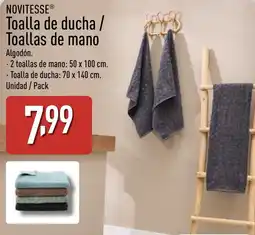 ALDI NOVITESSE Toalla de ducha / Toallas de mano oferta