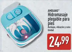 ALDI AMBIANO Hidromasaje plegable para pies oferta