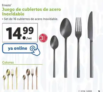 Lidl Juego de Cubiertos de Acero Inoxidable oferta