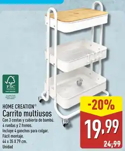 ALDI HOME CREATION Carrito multiusos oferta