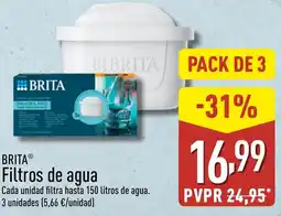 ALDI BRITA Filtros de agua oferta