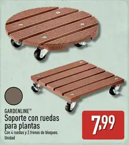 ALDI GARDENLINE Soporte con ruedas para plantas oferta