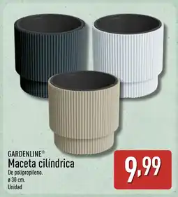ALDI GARDENLINE Maceta cilíndrica oferta