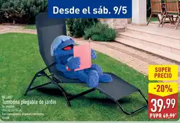 ALDI BELAVI Tumbona plegable de jardín oferta