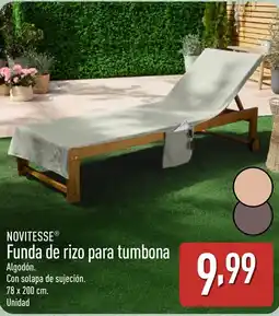 ALDI NOVITESSE Funda de rizo para tumbona oferta