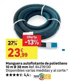 Leroy Merlin Home - manguera autoflotante de polietileno 10 m ø 38 mm oferta