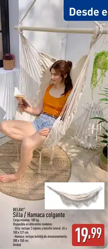 ALDI BELAVI Silla/Hamaca colgante oferta