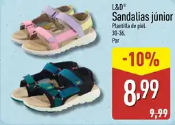 ALDI L&D Sandalias júnior oferta