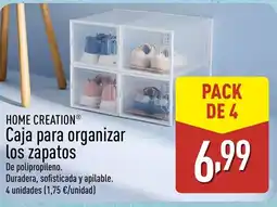 ALDI HOME CREATION Caja para organizar los zapatos oferta