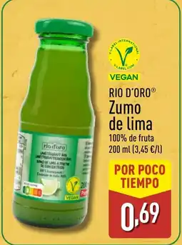 ALDI RIO D'ORO Zumo de lima oferta