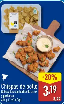 ALDI Chispas de pollo oferta