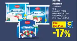 Lidl MILBONA Mozzarella oferta