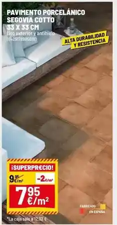 Brico Depôt Segovia - pavimento porcelanico cotto oferta
