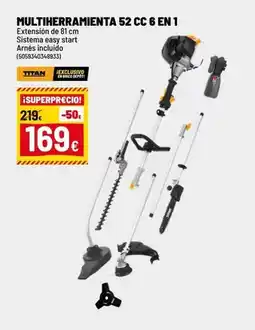 Brico Depôt Sistema - multiherramienta 52 cc 6 en 1 oferta
