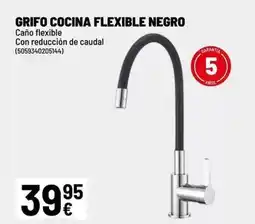 Brico Depôt Grifo cocina flexible negro oferta