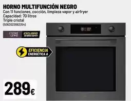 Brico Depôt Cristal - horno multifunción negro oferta