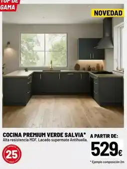 Brico Depôt Premium - cocina verde salvia oferta