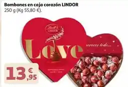 Alcampo Lindor - bombones en caja corazon oferta