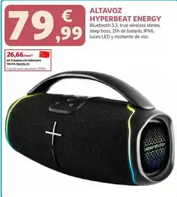 Alcampo Total - altavoz hyperbeat energy oferta