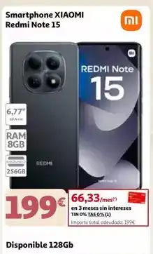Alcampo Xiaomi - smartphone redmi note 15 oferta