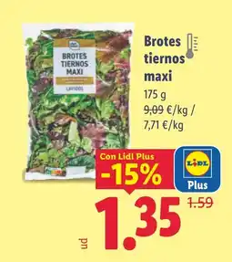 Lidl BROTES tiernos maxi oferta