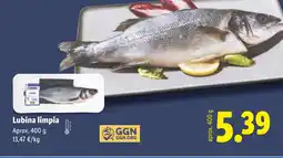 Lidl Lubina limpia oferta