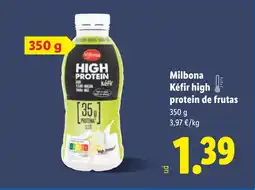 Lidl MILBONA Kéfir high protein de frutas oferta