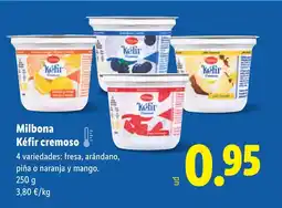 Lidl MILBONA Kéfir cremoso oferta