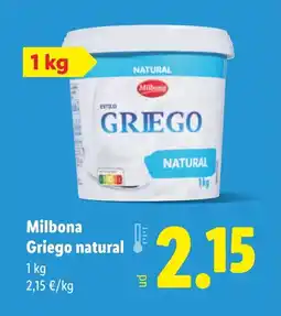 Lidl MILBONA Griego natural oferta