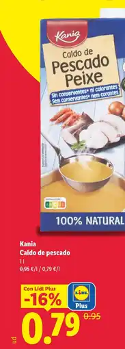 Lidl KANIA Caldo de pescado oferta