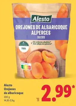Lidl ALESTO Orejones de albaricoque oferta