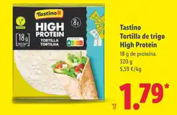 Lidl TASTINO Tortilla de trigo High Protein oferta
